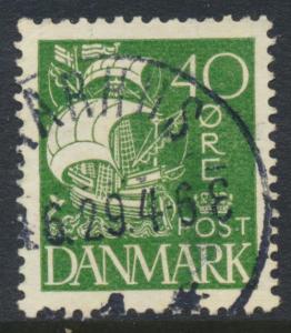 Denmark Scott 197 (AFA 174), 40ø Caravel type, VF-XF Used