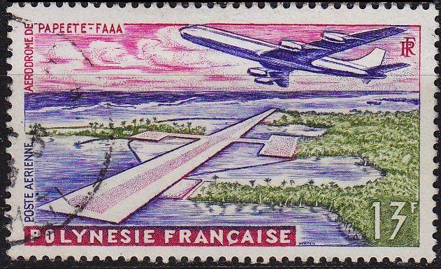 POLYNESIE FRANCAISE [1960] MiNr 0019 ( O/used ) Flugzeuge