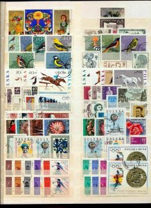 Poland Art Sport Wildlife Flowers Insects Used Collection(Appx 400 Items)Tro854