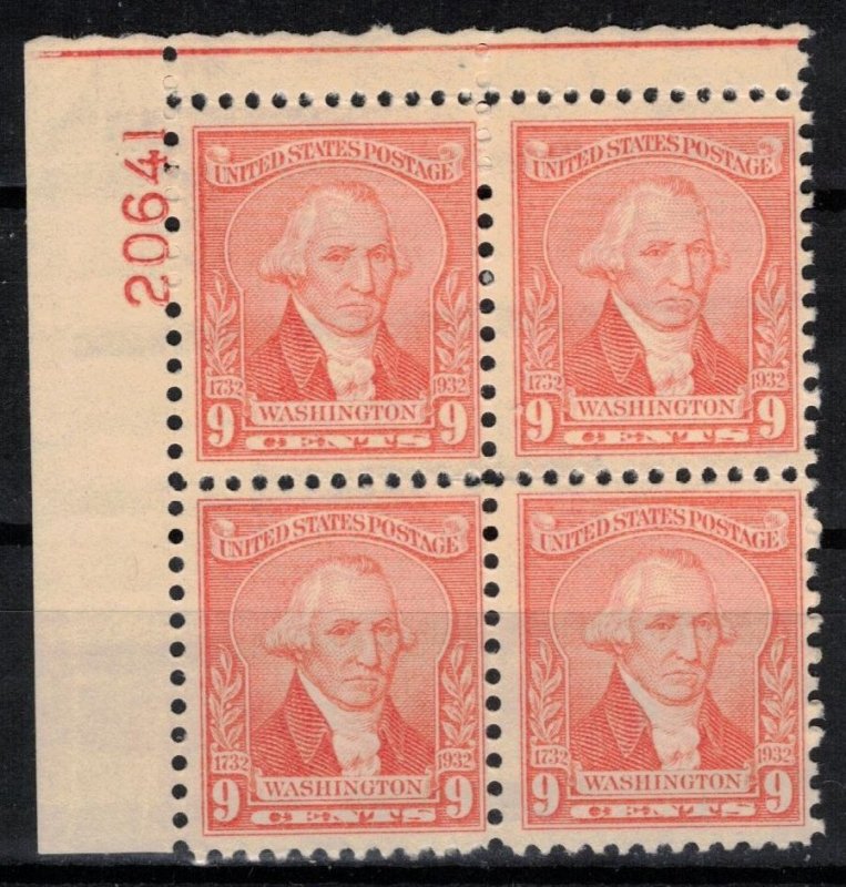 USA - Scott 714 Plate Block MNH (M)