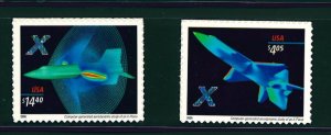 US Scott #4018 & 4019 / 2006 X-Planes  / Priority & Express MNH