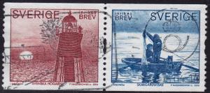 Sweden - 2004 - Scott #2483 - used pair - Sunset Scenes
