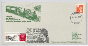 GB Wales TALYLLYN RAILWAY Cover 25p Letter Stamp Wilbert Awdry Book 1995 ZR88