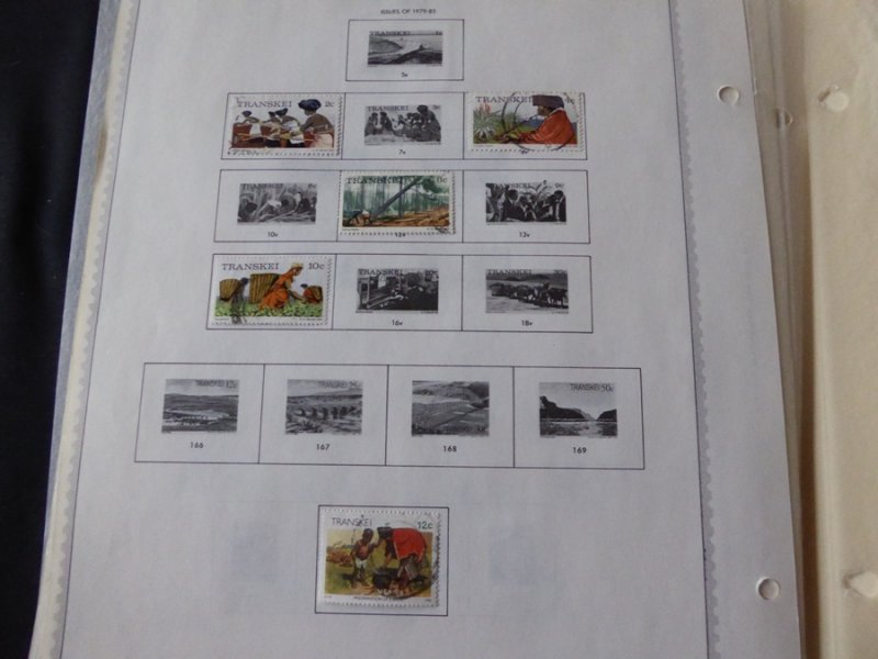 Transkei 1976-1985 Stamp Collection on Album Pages​