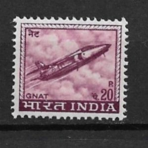 1967 India 413 20p Gnat Plane MNH