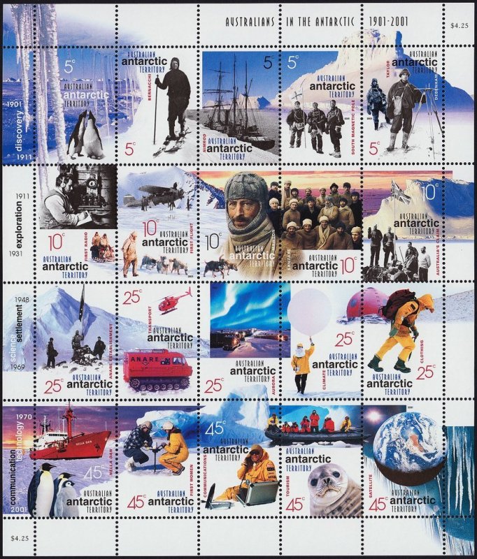 Australian Antarctic 2001 #L117 MNH. Australians in the Antarctic