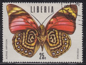 Liberia 687 Tropical Butterflies 1974