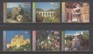 UN Vienna 302-307 MNH VF