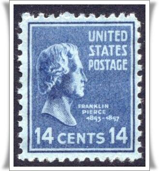 SC#819 14¢ Franklin Pierce (1938) MNH