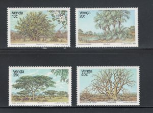 South Africa - Venda 1983 Trees Scott # 88 - 91 MNH