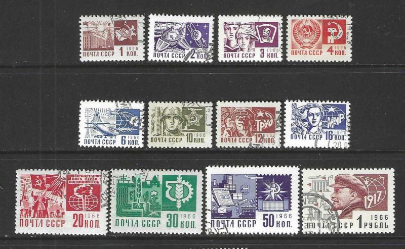 Russia  Scott 3470-3481  CTO  Complete