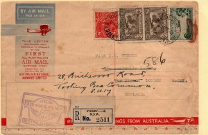 Australia 1931 First Flight Cover to England