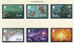 Alderney 2010 J M Barrie Set SGA401/A406 Unmounted Mint