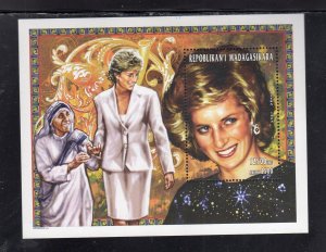 MALAGASY #1355 1998 PRINCESS DIANA MINT VF NH O.G