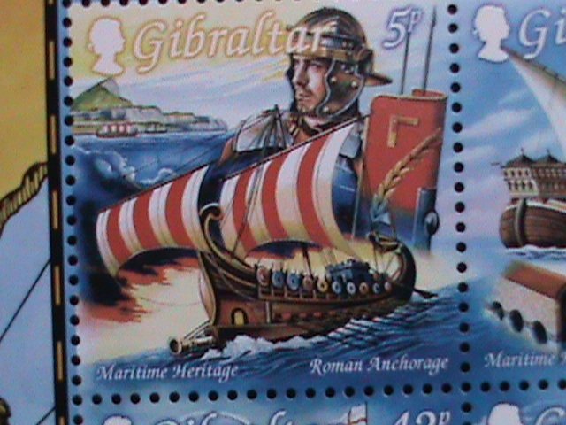 GIBRALAR 1999 SC#801a  MARITIME HAERITAGE MNH S/S  CAT. $10 VERY FINE