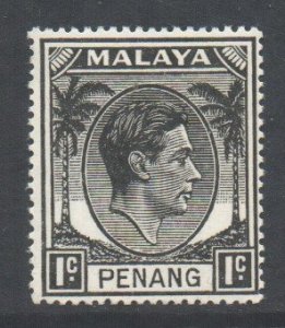 Malaya Penang Scott 3 - SG3, 1949 George VI 1c MH*