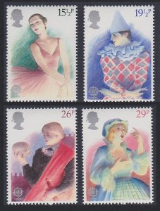 Great Britain Europa CEPT 4v British Theatre 1982 MNH SC#987-990 SG#1183-1186