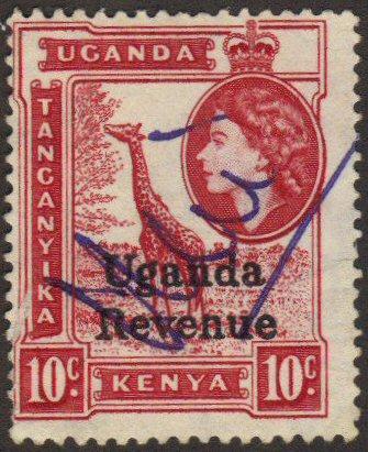 Uganda revenue 10c giraffe