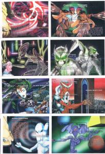 Nicaragua 2020-2087 Alien Sightings Set of 8 Unused SS (ML0272)