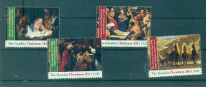 Gambia - Sc# 3412-5. 2012 Christmas. MNH. $7.50.