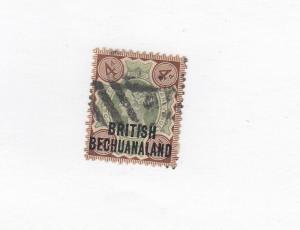 BRITISH BECHUANALAND # 73 QUEEN VICTORIA 4d CAT VALUE $23