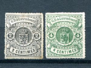 Luxembourg #14,,#16 Unused  - Lakeshore Philatelics