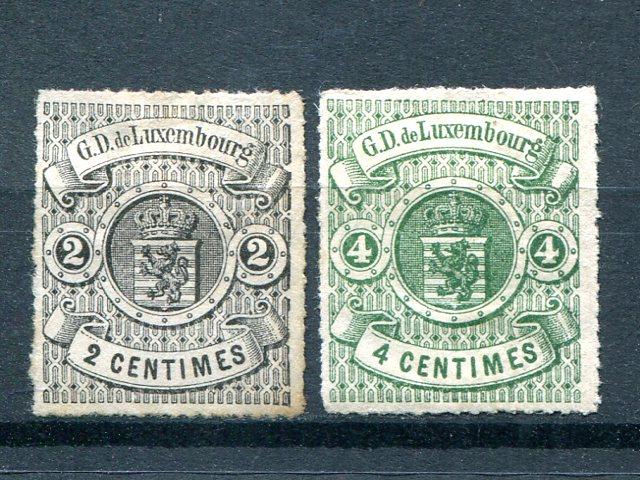 Luxembourg #14,,#16 Unused  - Lakeshore Philatelics