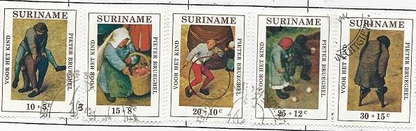 Surinam = Scott # B177 - B181 - Used