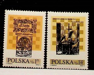 POLAND Sc 2043-44 NH ISSUE OF 1973 - CHESS