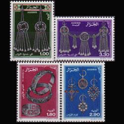 ALGERIA 1987 - Scott# 831-4 Aures Jewelry Set of 4 NH