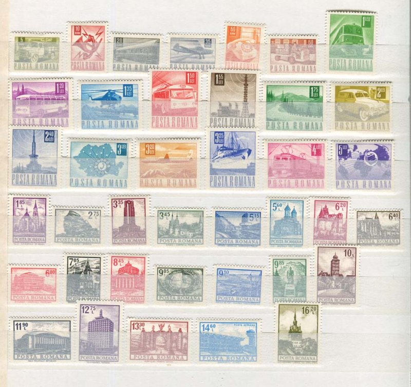 Romania Collection MNH CV$900.00 1930s-1980s on Stock Pages