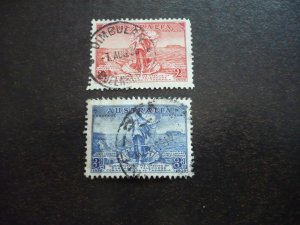 Stamps - Australia - Scott# 157-158 - Used Set of 2 Stamps