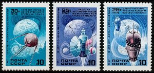 1987  USSR 5698-5700 Cosmonautics Day