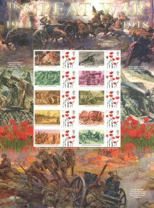 BC-483 2015 History of Britain 114 The great war no.147 sheet U/M