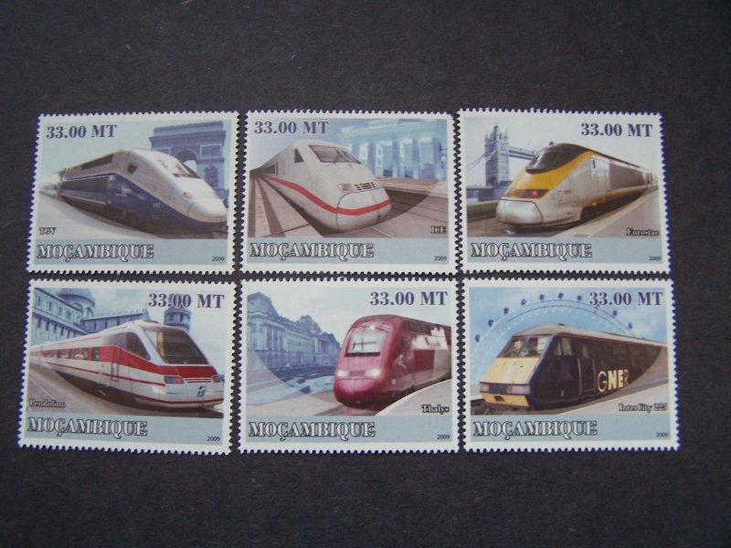 Mozambique 2009 MNH Trains