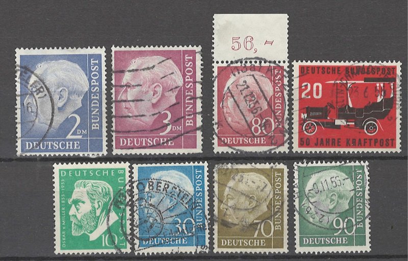 COLLECTION LOT # 4464 GERMANY 8 STAMPS 1954+ CV+$22