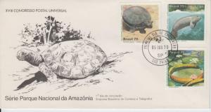 1979 Brazil Amazon National Park  (Scott 1613-15) FDC 