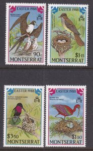 Montserrat  672-675 Easter Birds MNH VF