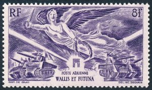 Wallis and Futuna Islands 1946 8f Airmail. Victory SG149 MNH