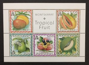 Montserrat 1998 #988a S/S, Fruit, MNH.