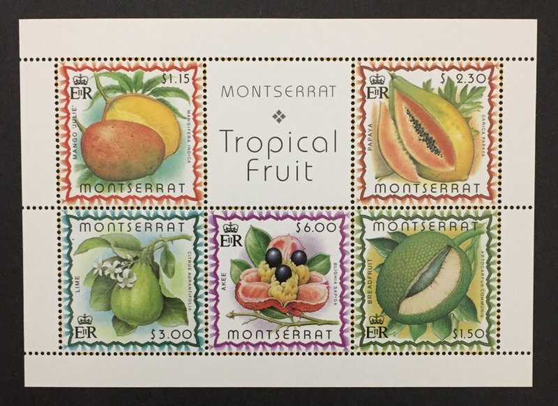 Montserrat 1998 #988a S/S, Fruit, MNH.