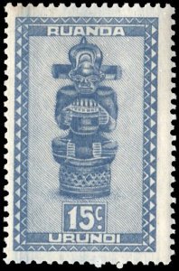 Ruanda-Urundi 91 - Mint-H - 15c Tshimanyi (Idol) (1948)
