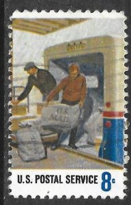 USA 1496: 8c Postal Service: Loading Mail on a Truck, used, VF