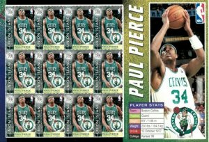 Union Island 2005 - NBA - Paul Pierce - Boston Celtics - Sheet of Twelve - MNH
