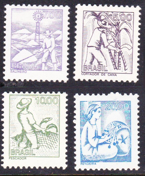 Brazil #1453-5,7 MH definitives - CV $21