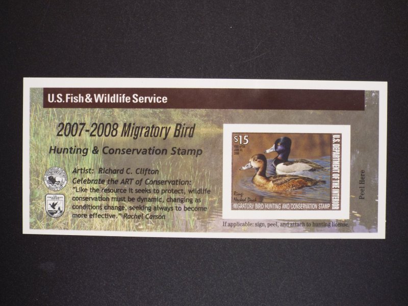 2007 US Federal Duck Stamp RW74 Mint Never Hinged