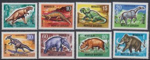 1967 Mongolia 460-467 Dinosaurs 9,00 €