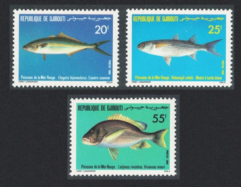 Djibouti Red Sea Fish 3v SG#980-982