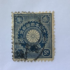 Japan  1899/1907  Scott 103  used - 10s,  symbols, numerals