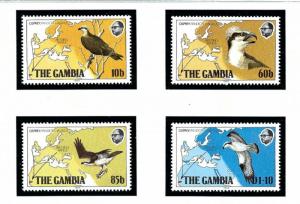 Gambia 485-88 MNH 1983 Birds